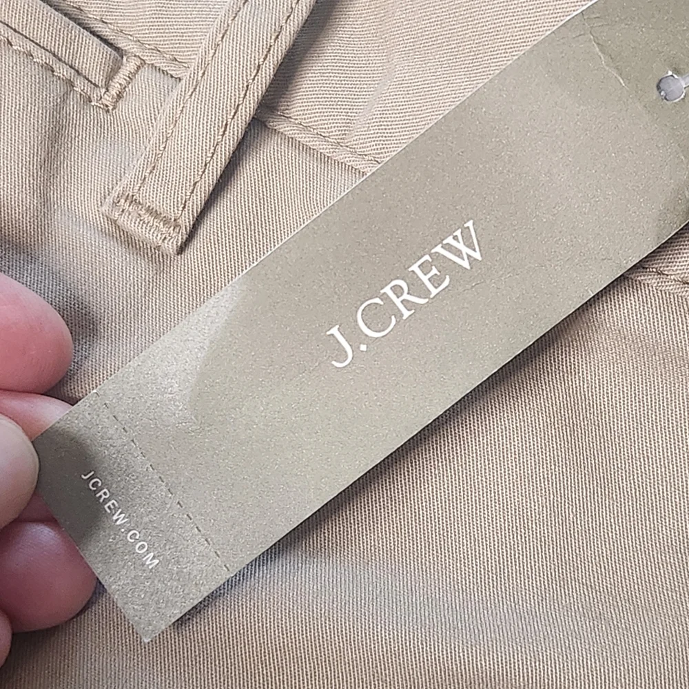 J. Crew Khaki Chino Shorts NWT 35 Preppy Academia Casual